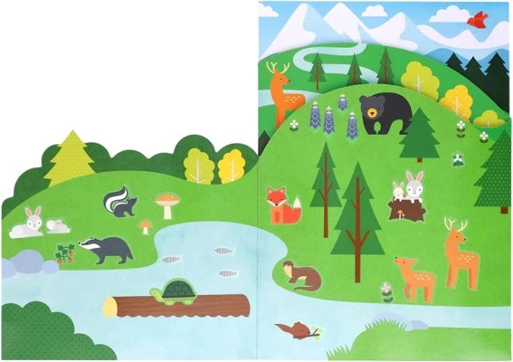 Scenă de pădure pliabilă pentru povești fără limite