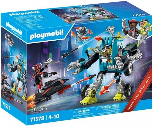Playmobil robot vs planor – set de construcție 96 piese