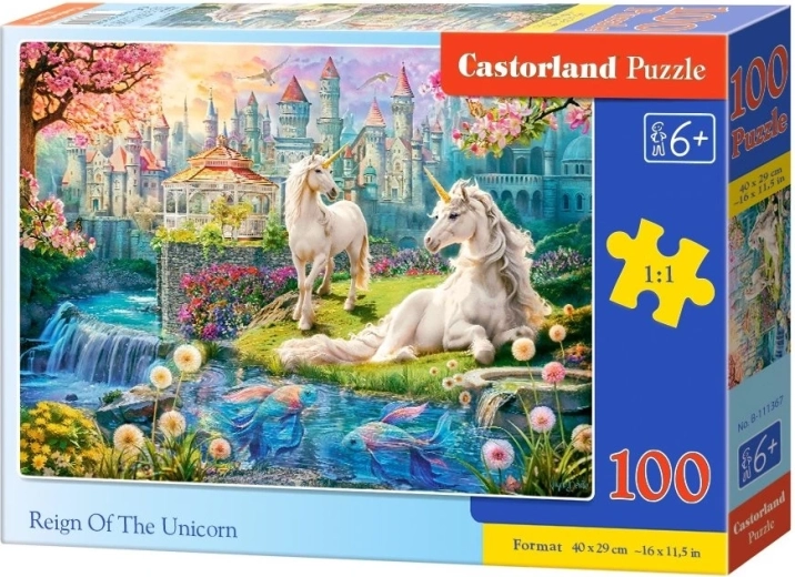 Puzzle Castorland Regatul unicornilor 100 de piese