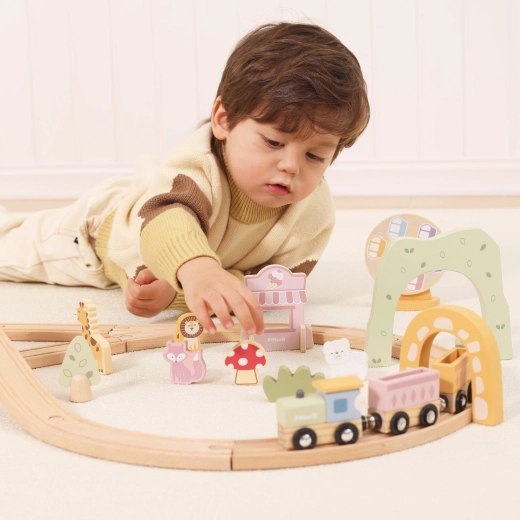 Locomotivă și vagoane magnetice