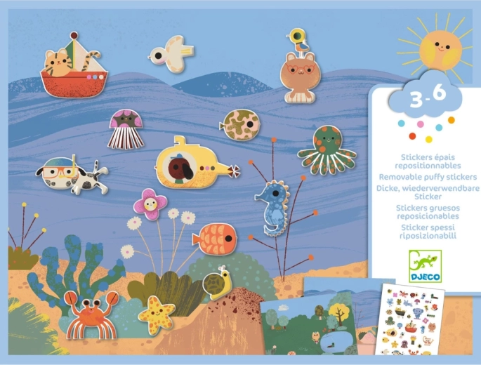 Set de autocolante Vacanță de la DJECO