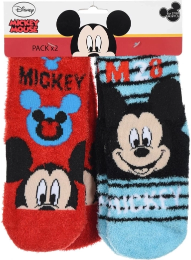 Șosete călduroase pentru copii Mickey Mouse, 2 perechi