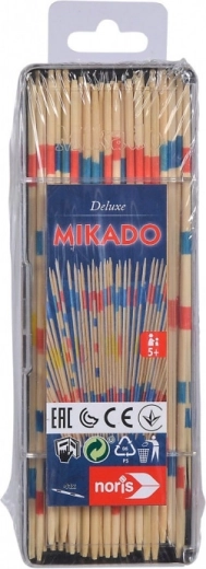 Mikado bețe de lemn 18 cm în carcasă transparentă (41 buc.)
