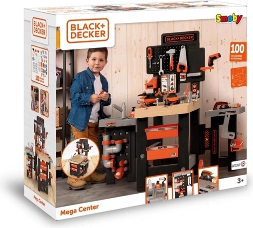Atelier de lucru mega pentru copii Smoby Black+Decker