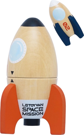 Set din lemn de rachete Space Mission Le Toy Van