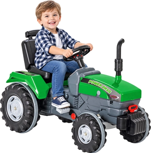 Tractor cu pedale Jamara Power Drag, verde