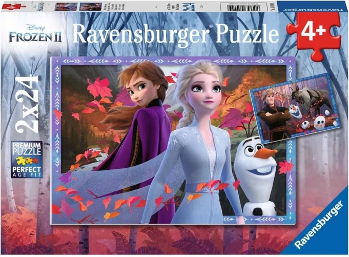Puzzle 2x24 piese Regatul de Gheață 2