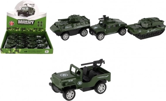 Set de mașini militare cu mecanism de retragere