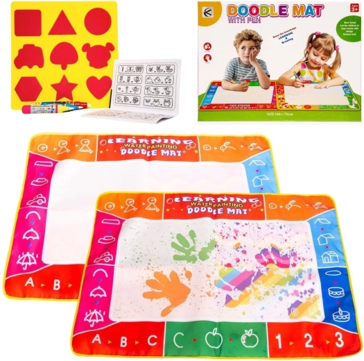 Covoraș educativ pentru desen și pictură cu apă, cu markere cu apă 100 × 70 cm - 1 bucată