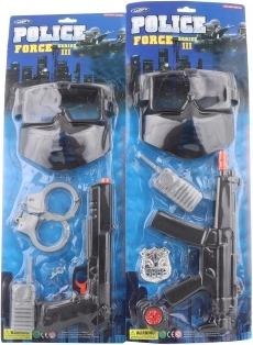 Set de poliție cu pistol mitralieră pentru copii