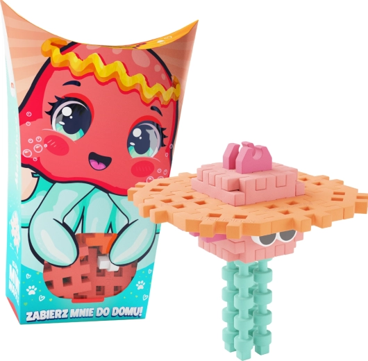 Set de construcție Mini Waffle Pocket Pets – Meduză