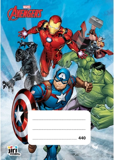 Caiet școlar A4 fără linii Avengers