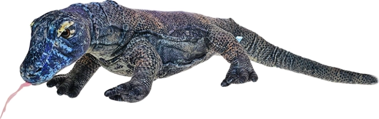 Varan de Komodo din pluș 90 cm