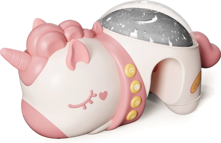 Proiector pentru pătuț Chipolino cu melodii Unicorn