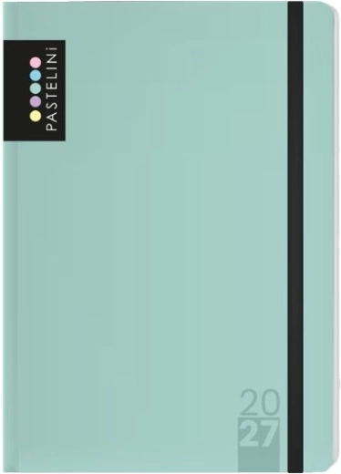 Pastelini agendă săptămânală A6 2027 verde