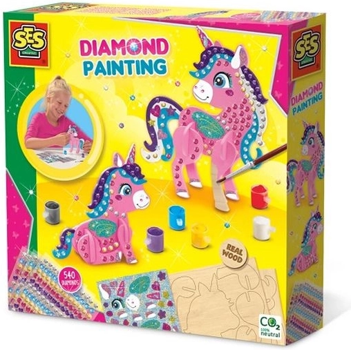 SES Creative pictură și decorare unicorni – autocolante diamantate