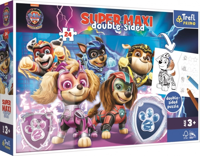 Puzzle 24 piese Super Maxi Patrula Căţeluşilor