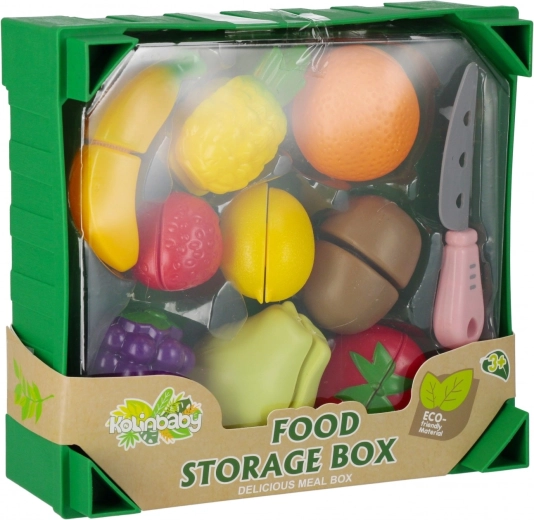 Set colorat pentru joacă de-a bucătăria și recunoașterea alimentelor