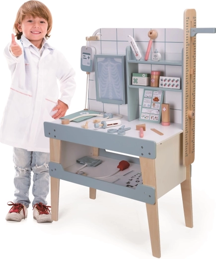 Stație de examinare stabilă cu spațiu de depozitare