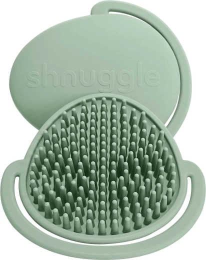 Shnuggle perie infantilă din silicon pentru scalp eucalyptus
