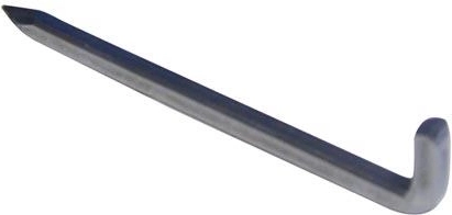 Cârlig tip „U” 100 mm lucios (100 buc)