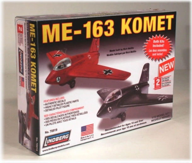 Lindberg Messerschmitt Me-163 Komet – model de avion din plastic 1:72