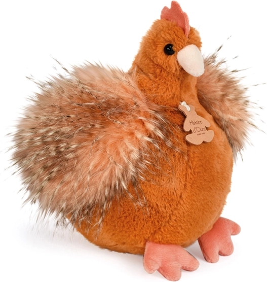 Găinușă de pluș roșcată 20 cm