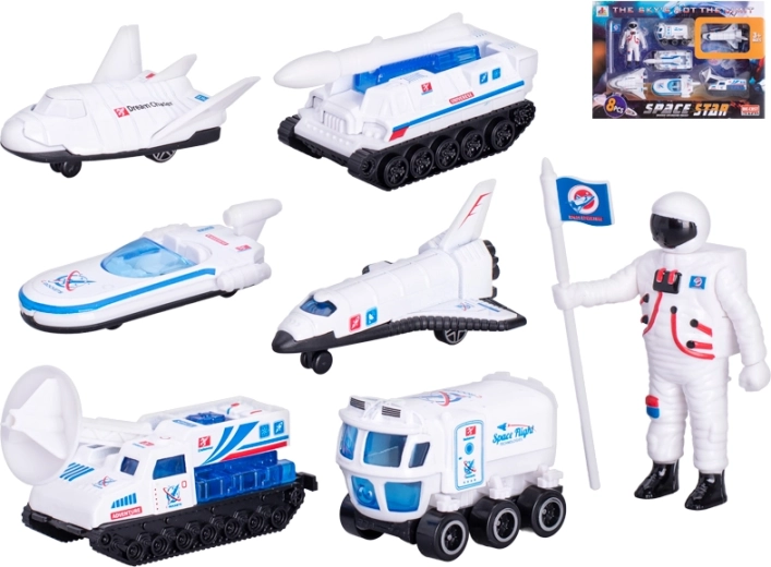 Vehicul spațial metalic cu astronaut - 1 bucată
