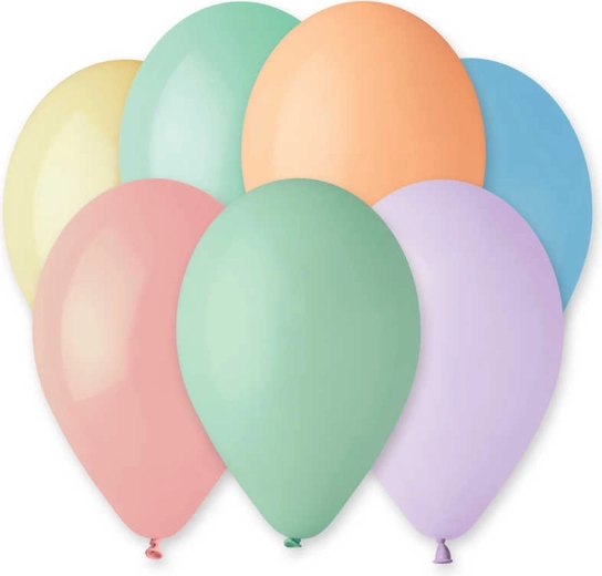 Baloane din latex pastelate Gemar 26 cm – set 10 buc.