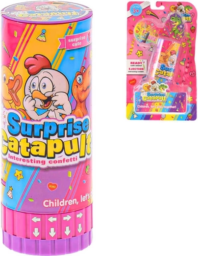 Confetti cu lansare cu animăluț în tub de 13 cm - 1 bucată