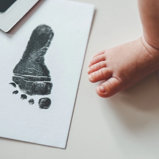 Amprente clare și curate fără murdărie