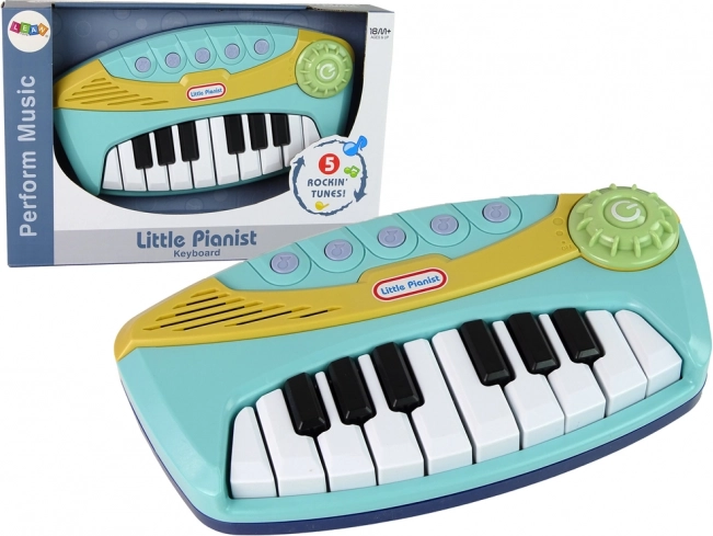 Pian interactiv albastru Little Pianist