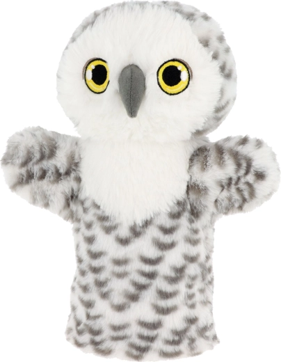 Keel Toys SE3077-7 Keeleco Bufniță - marionetă de mână eco din pluș 27 cm