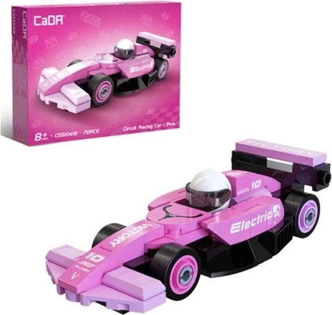 Set de construcție Cada Circuit Racing Car – mașină sport roz