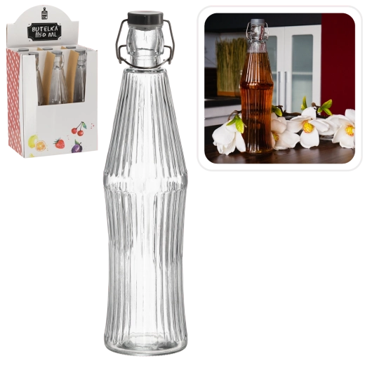 Sticlă de sticlă cu închidere mecanică 1150 ml