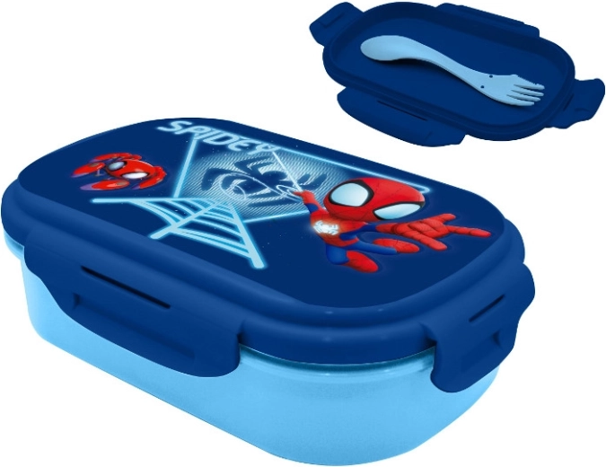 Cutie de gustare SPIDEY cu set de tacâmuri