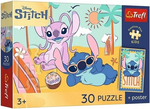 Puzzle Premium Plus Kids Zâmbetul lui Stitch 30 de piese