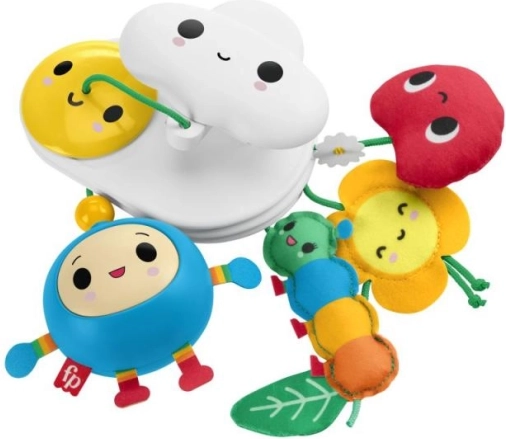 Jucărie suspendată Fisher‑Price Happy World cu floricică și nor