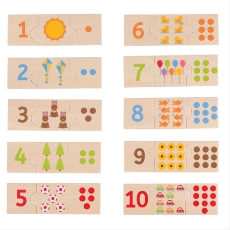 Bigjigs Toys Puzzle educativ pentru numărat