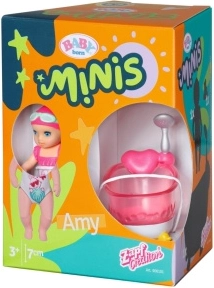 BABY born Minis set cu cădiță și păpușă Amy