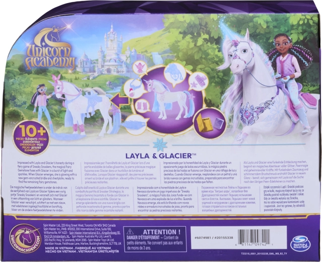 Layla și Glacier din Unicorn Academy