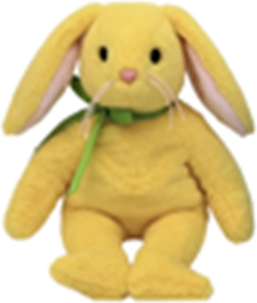Ty Beanie Babies iepuraș de pluș galben 15 cm - 1 bucată