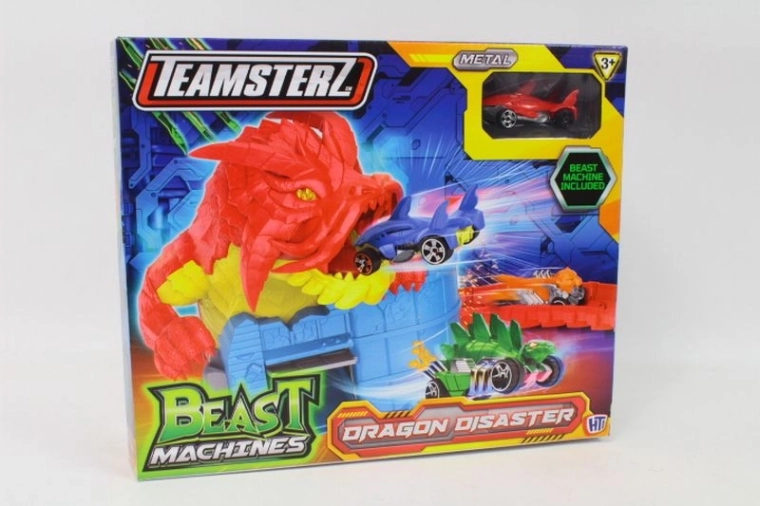 Teamsterz Beast Machines Dezastru de Dragon – set cu lansator și mașinuță