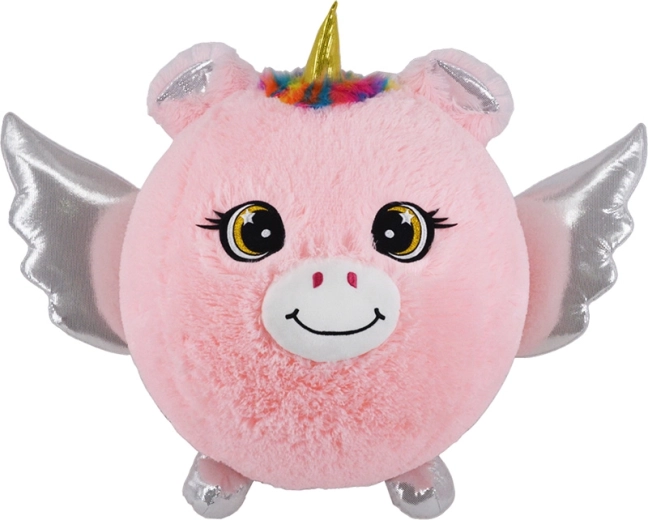 Unicorn pluș gonflabil roz 23 cm