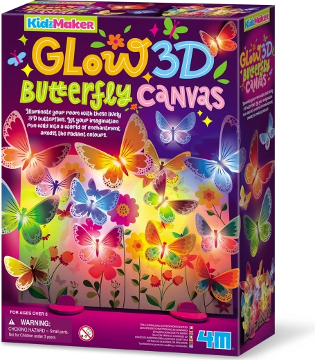 MAC TOYS 4M pânză 3D luminoasă cu fluturi