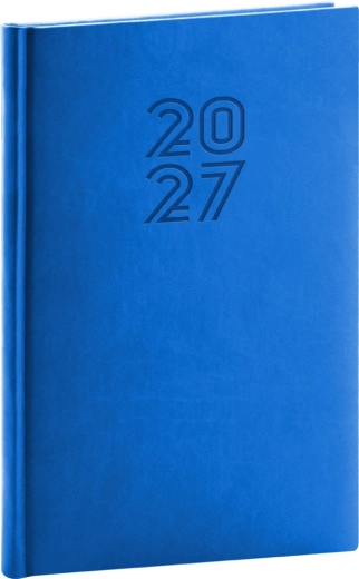 Agenda săptămânală Notique Aprint 2027 albastră 15 × 21 cm