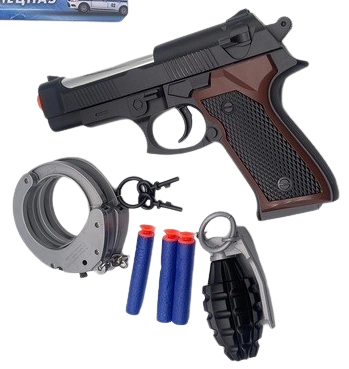 Pistol de poliție cu accesorii