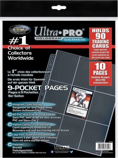 Ultra PRO Platinum Series foi de album cu 9 buzunare, perforație cu 11 găuri (10 buc.)