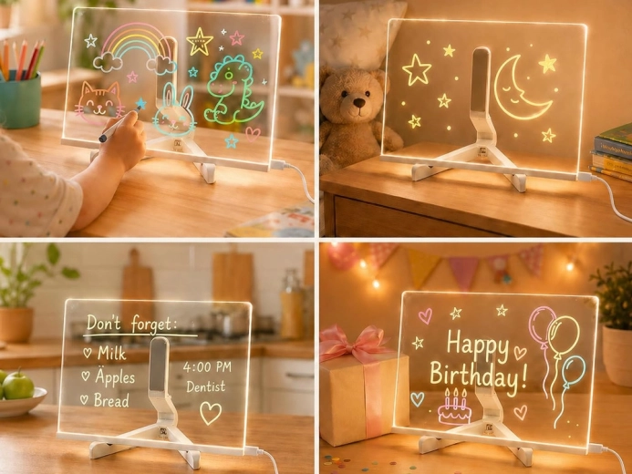 Efect neon datorită iluminării LED