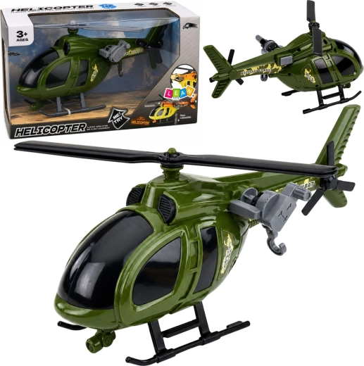 Elicopter militar de jucărie cu lumini și sunete, verde